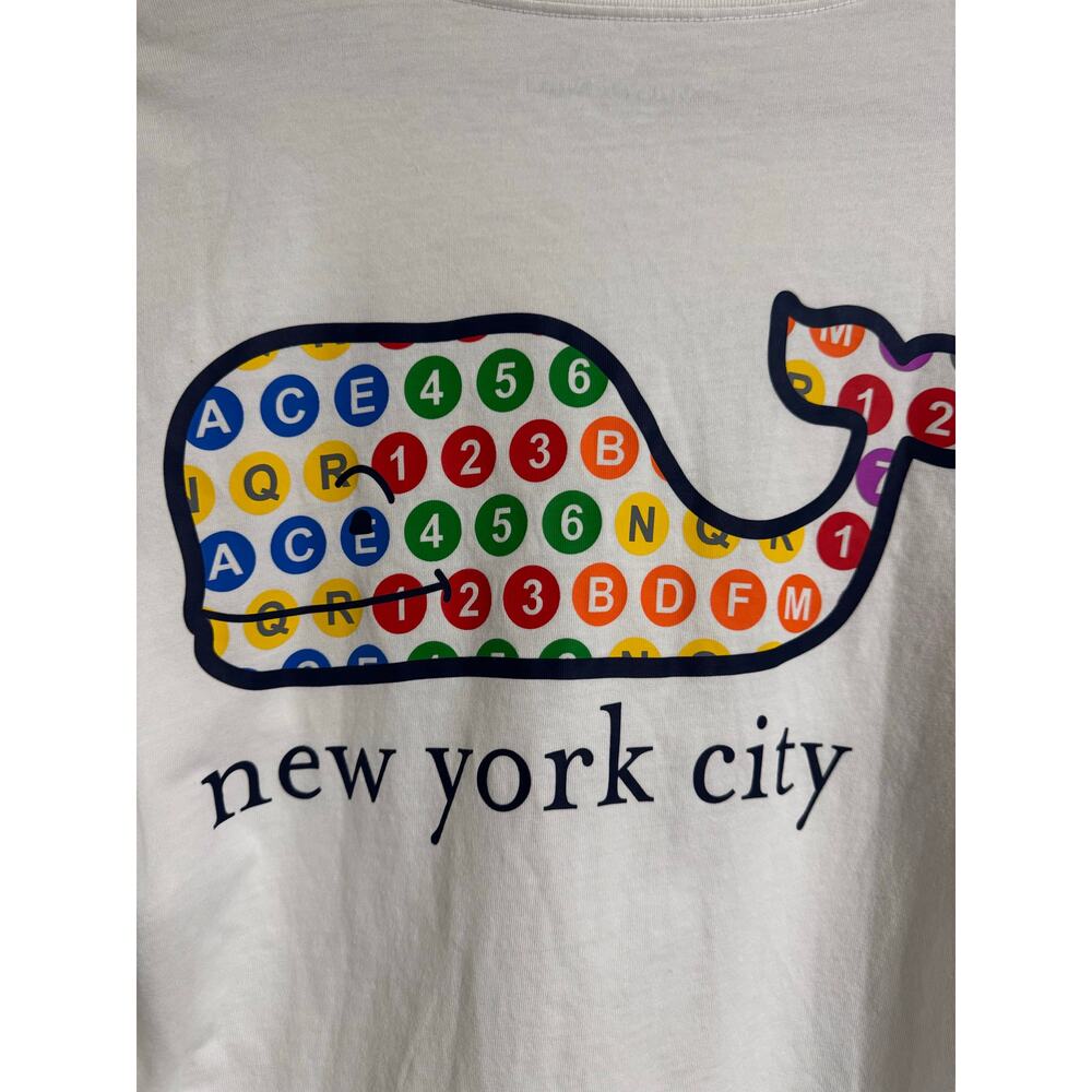 Vineyard Vines New York City Subway Long Sleeve Tee Small - Picture 2 of 5